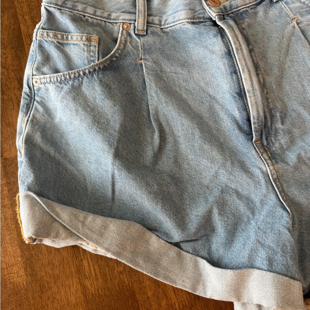 Free People Denim Blue Women's Shorts
